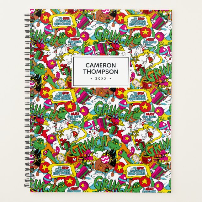 Dr. Seuss | Grinch Colorful Pattern Planner (Front)