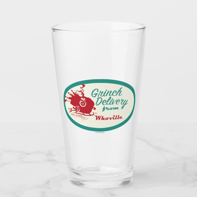 Dr. Seuss | Grinch Delivery from Who-ville Glass (Front)