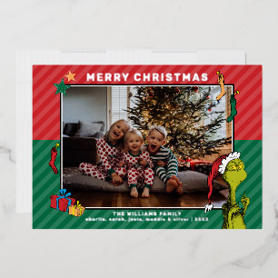Dr. Seuss Grinch Family Photo Holiday