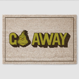 Dr. Seuss Grinch   Go Away Fiber Doormat
