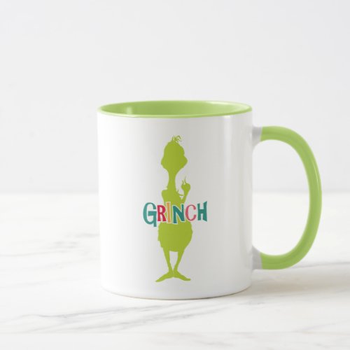 Dr Seuss  Grinch _ Green Silhouette Mug