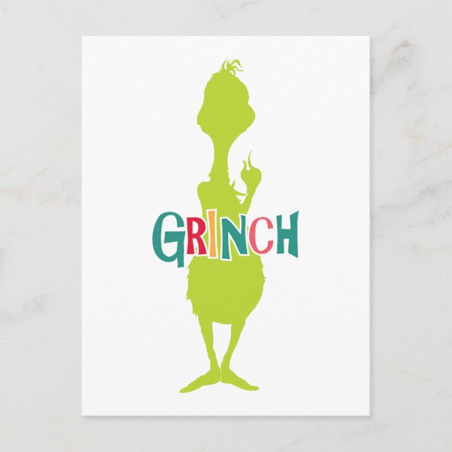 Dr. Seuss | Grinch - Green Silhouette Postcard (Front)