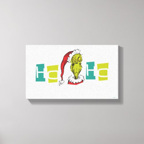 Dr Seuss  Grinch _ Ho Ho Ho Canvas Print