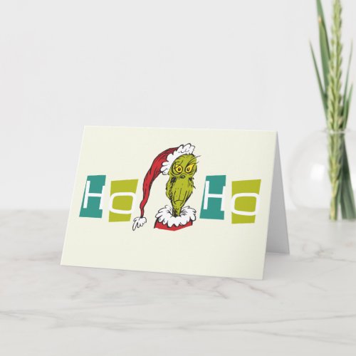 Dr Seuss  Grinch _ Ho Ho Ho Holiday Card