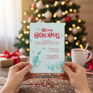 Dr. Seuss Grinch - Holiday Party Invitation