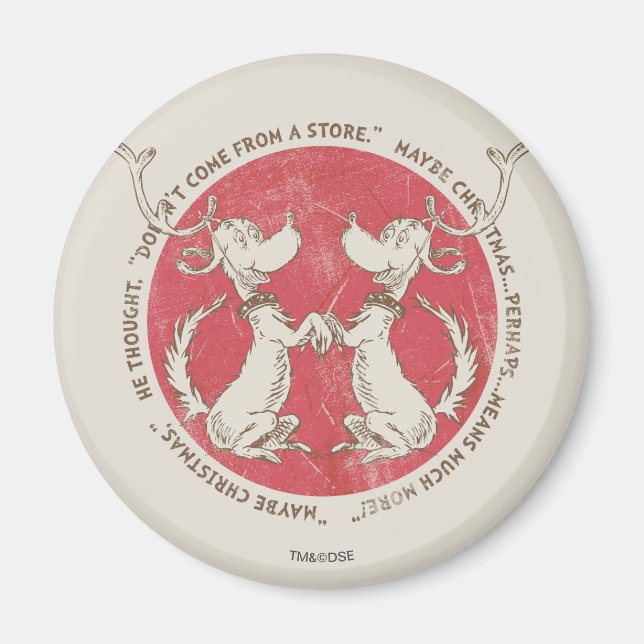 Dr. Seuss | Grinch | Max - Christmas Quote Magnet (Front)