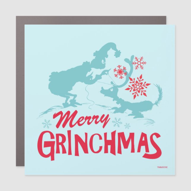 Dr. Seuss | Grinch - Merry Grinchmas Car Magnet (Front)