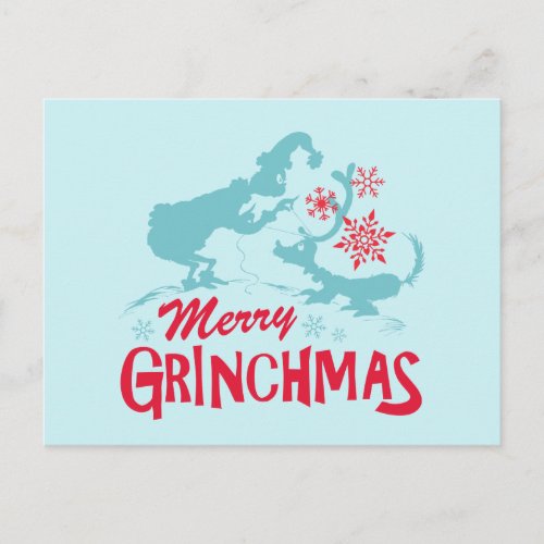 Dr Seuss  Grinch _ Merry Grinchmas Holiday Postcard