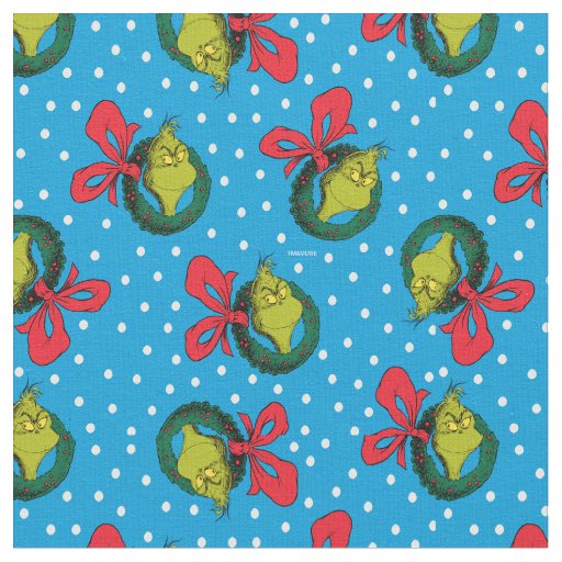 Dr. Seuss | Grinch | Merry Grinchmas Pattern Fabric