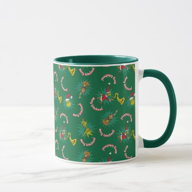Dr. Seuss | Grinch | Merry Grinchmas Pattern Mug (Right)