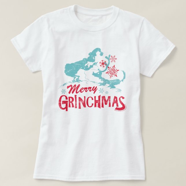 Dr. Seuss | Grinch - Merry Grinchmas T-Shirt (Design Front)