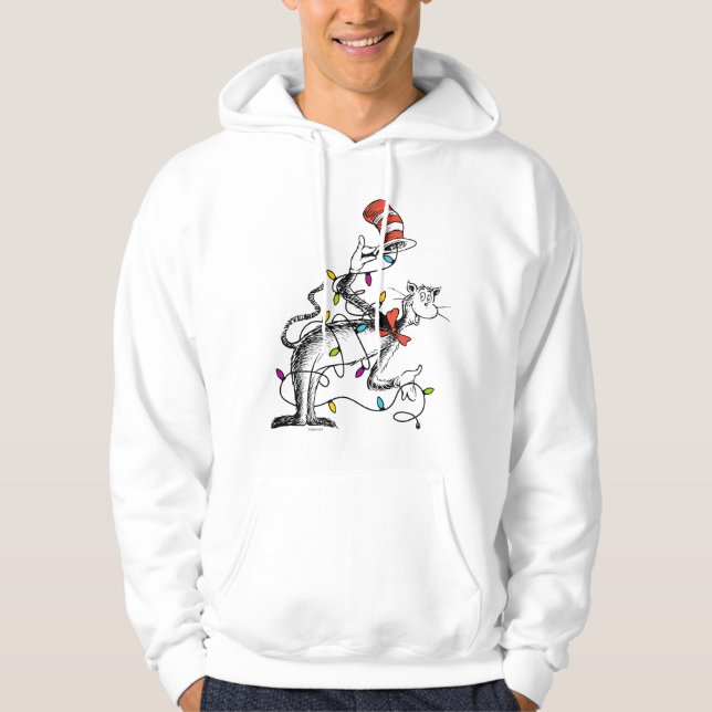 Dr. Seuss | Grinch | Mischievous Cat in the Ha Hoodie (Front)