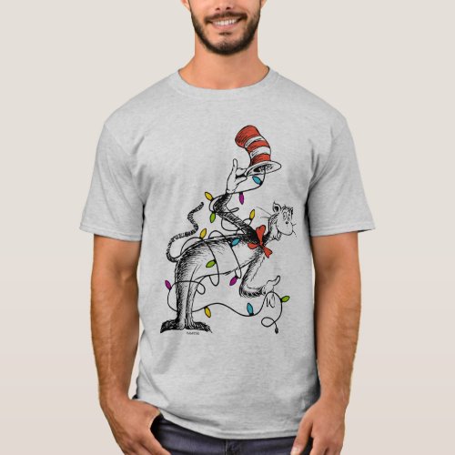 Dr Seuss  Grinch  Mischievous Cat in the Ha T_Shirt