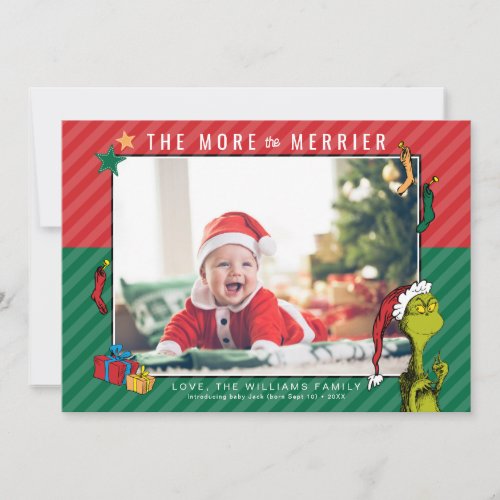 Dr Seuss  Grinch New Baby Photo Holiday