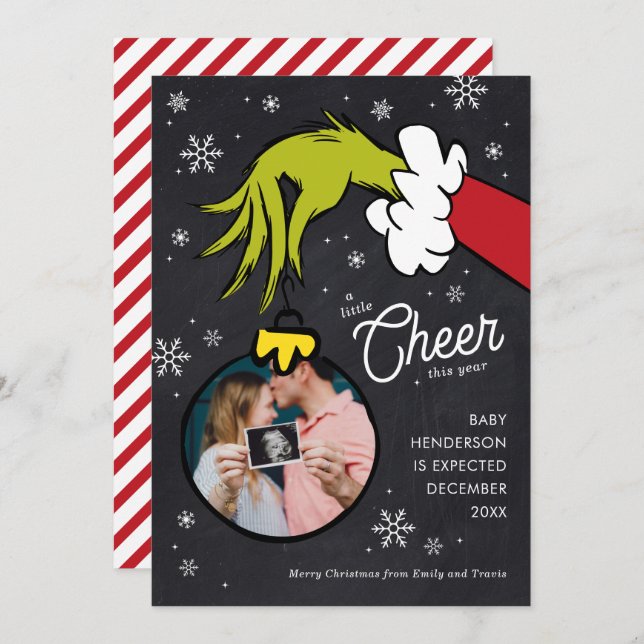 Dr. Seuss | Grinch Pregnancy Announcement (Front/Back)