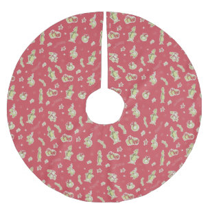Dr. Seuss   Grinch   Red Christmas Pattern Brushed Polyester Tree Skirt