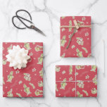 Dr. Seuss | Grinch | Red Christmas Pattern Wrapping Paper Sheets