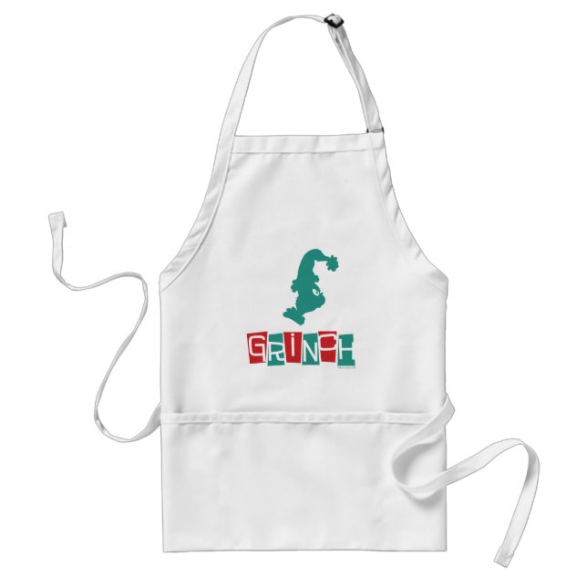 Dr. Seuss | Grinch - Red & Green Adult Apron (Front)