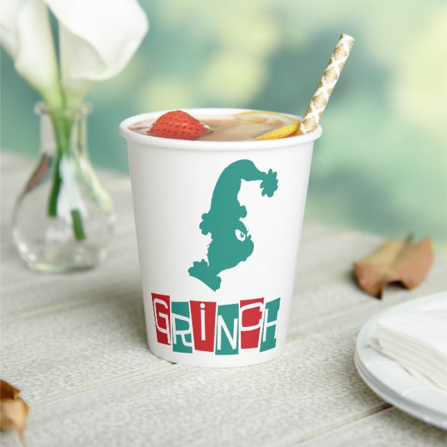 Dr. Seuss | Grinch - Red & Green Paper Cups (Insitu)