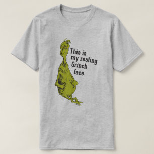 Dr. Seuss Grinch Resting Grinch Face T-Shirt