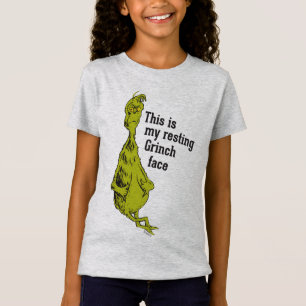 Dr. Seuss Grinch Resting Grinch Face T-Shirt