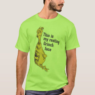 Dr. Seuss Grinch Resting Grinch Face T-Shirt