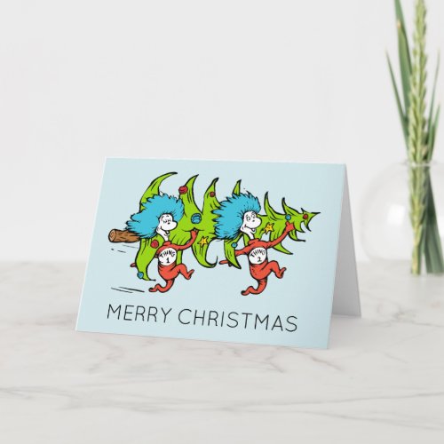 Dr Seuss  Grinch  Thing One Thing Christmas Holiday Card