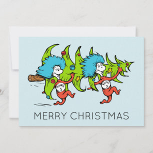 Dr. Seuss Grinch Thing One Thing Christmas Holiday Card