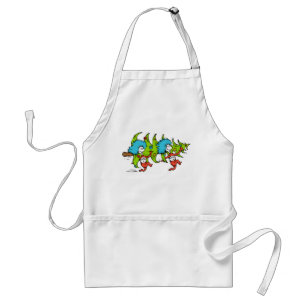 Dr. Seuss Grinch Thing One Thing Two Christmas Adult Apron