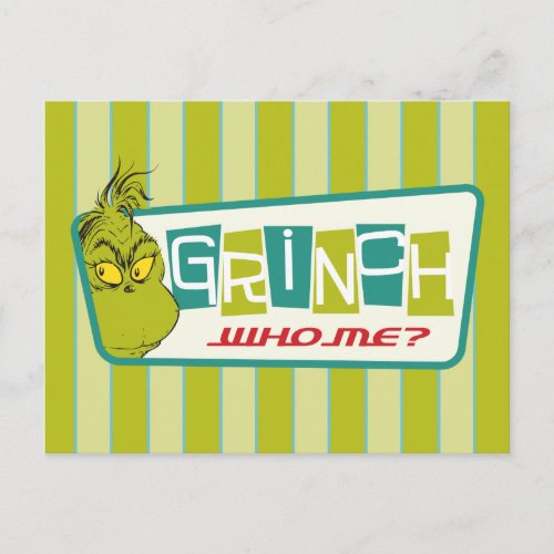 Dr Seuss  Grinch _ Who Me Postcard