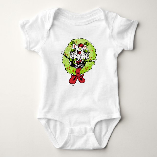 Dr Seuss | Grinch | Who-ville Christmas Joy Baby Bodysuit (Front)