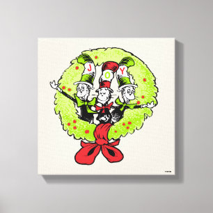 Dr Seuss Grinch Who-ville Christmas Joy Canvas Print