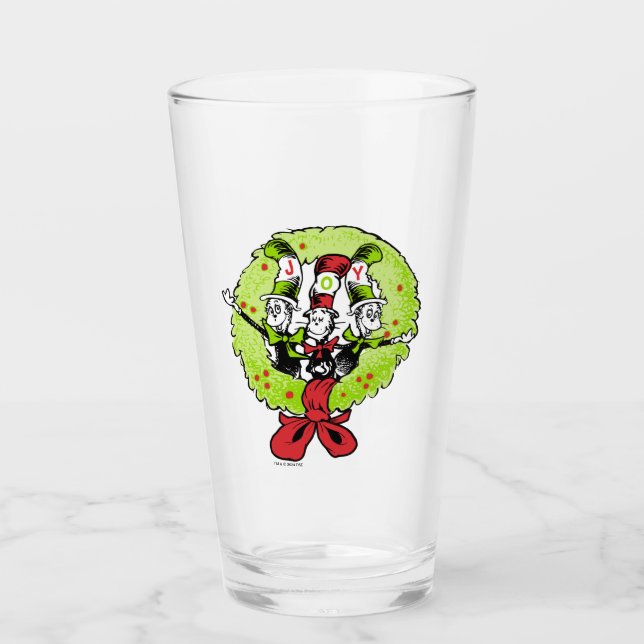 Dr. Seuss | Grinch | Who-ville Christmas Joy Glass (Front)