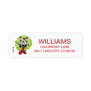 Dr Seuss Grinch Who-ville Christmas Joy Label