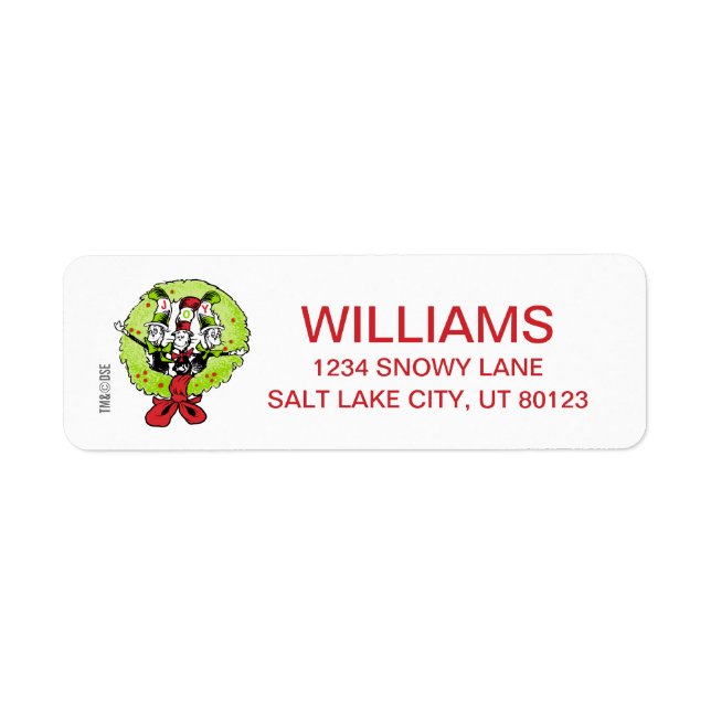 Dr Seuss | Grinch | Who-ville Christmas Joy Label (Front)