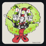 Dr Seuss | Grinch | Who-ville Christmas Joy Square Sticker<br><div class="desc">Joy to the world - and Who-ville! The Dr. Seuss town and home of the Whos (as well as the notorious Grinch). A festive design for all the family with a wreath and colorful cartoon characters that spell out the word "Joy." A reminder of what Christmas is really all about....</div>