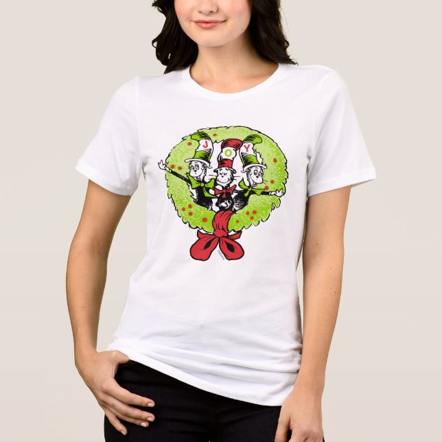 Dr Seuss | Grinch | Who-ville Christmas Joy Tri-Blend Shirt (Front)