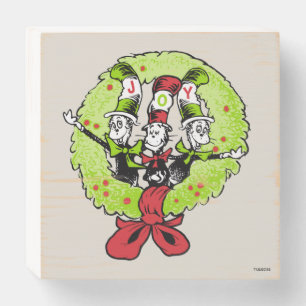 Dr Seuss Grinch Who-ville Christmas Joy Wooden Box Sign