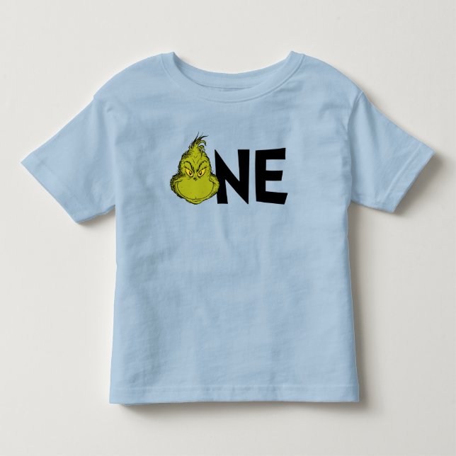 Dr. Seuss | Grinch Winter 1st Birthday Toddler T-shirt (Front)