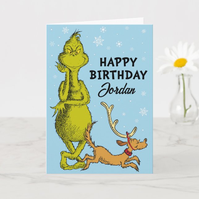 Dr. Seuss | Grinch Winter Birthday Card