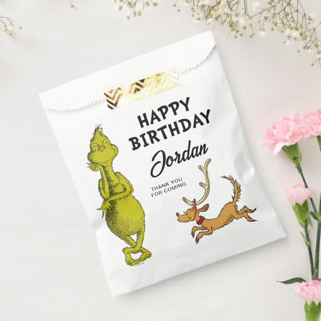 Dr. Seuss | Grinch Winter Birthday Favor Bag (Sealed)