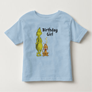 Dr. Seuss Grinch Winter Birthday Girl Toddler T-shirt