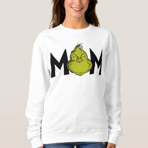 Dr Seuss  Grinch Winter Birthday Mom Sweatshirt