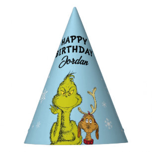 Dr. Seuss   Grinch Winter Birthday Party Hat