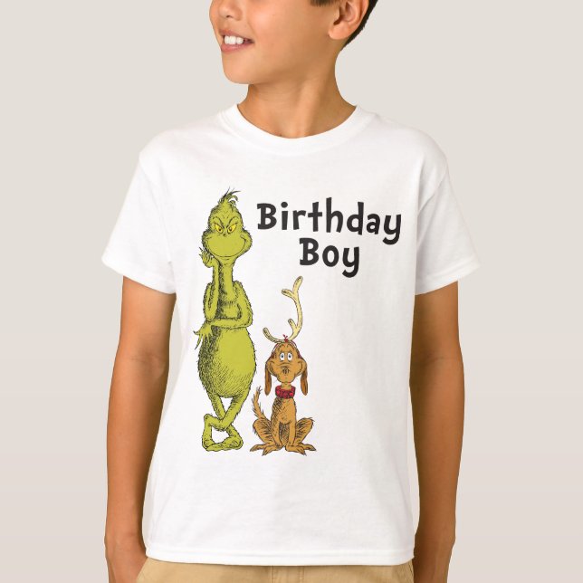 Dr. Seuss | Grinch Winter Birthday T-Shirt (Front)