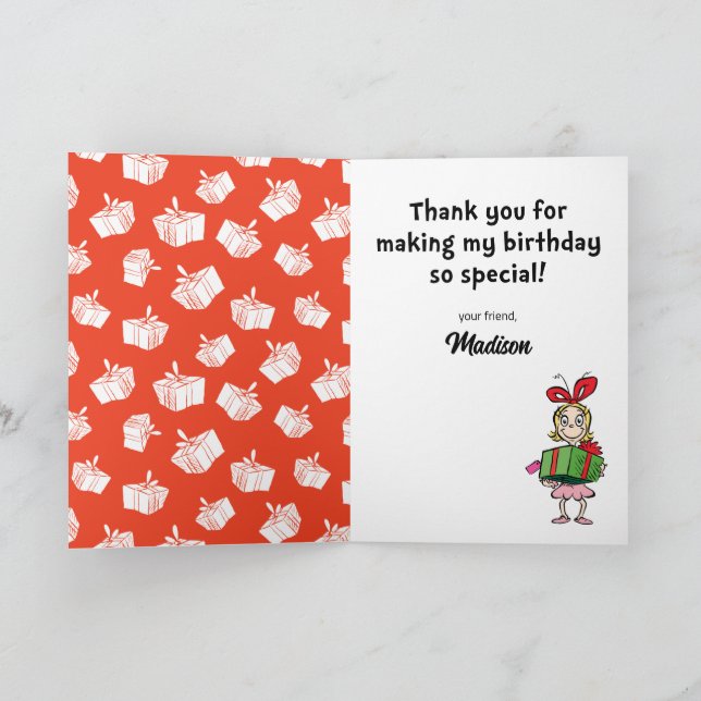Dr. Seuss | Grinch Winter Birthday Thank You Card | Zazzle dr-seuss-grinch-winter-birthday-thank-you-card-zazzle