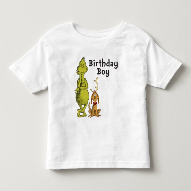Dr. Seuss | Grinch Winter Birthday Toddler T-shirt (Front)