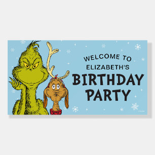 Dr. Seuss   Grinch Winter Birthday Welcome Foam Board