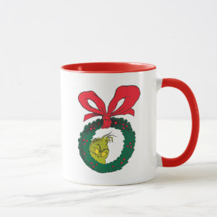 Dr. Seuss Grinch Wreath Mug