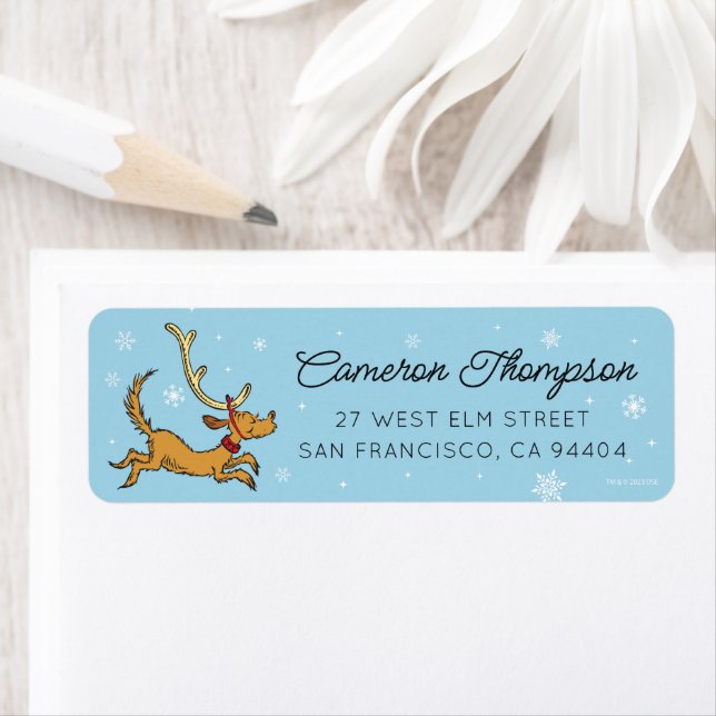 Dr. Seuss | Grinch's Max Winter Birthday Label (Insitu)